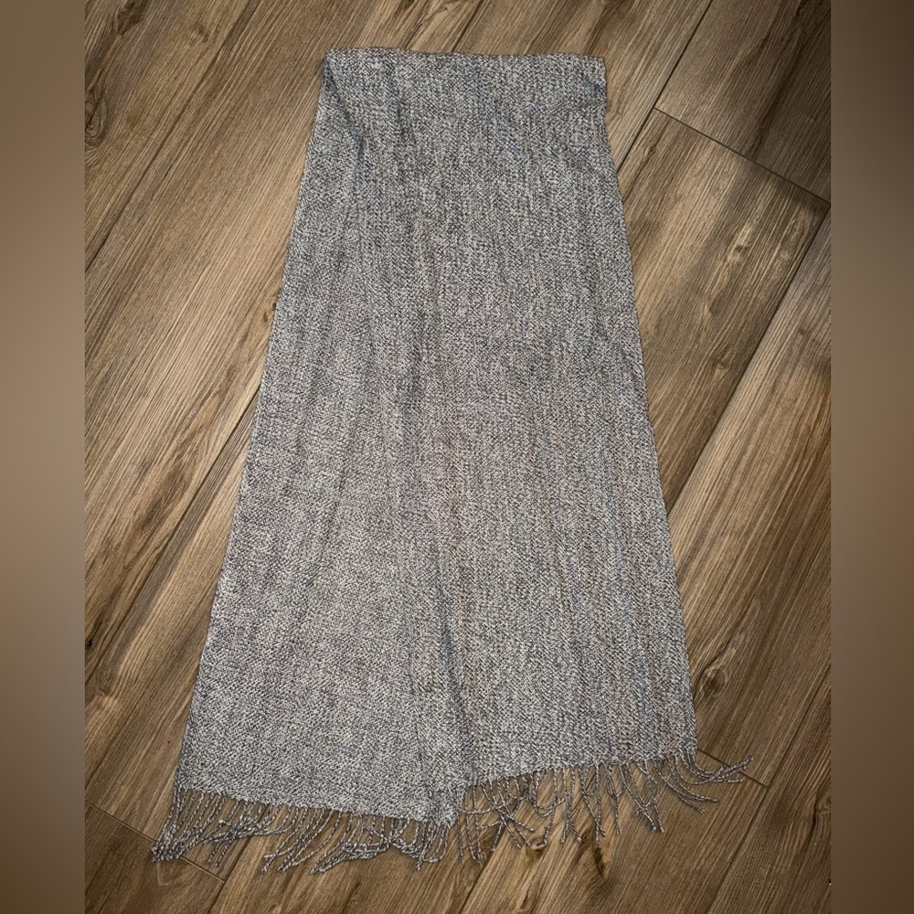 100% Baby Alpaca Gray Scarf